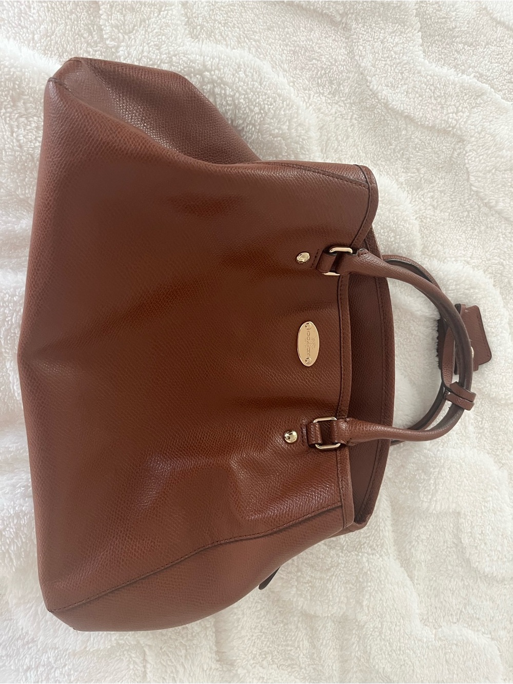Coach Brown Leather Tote Bag